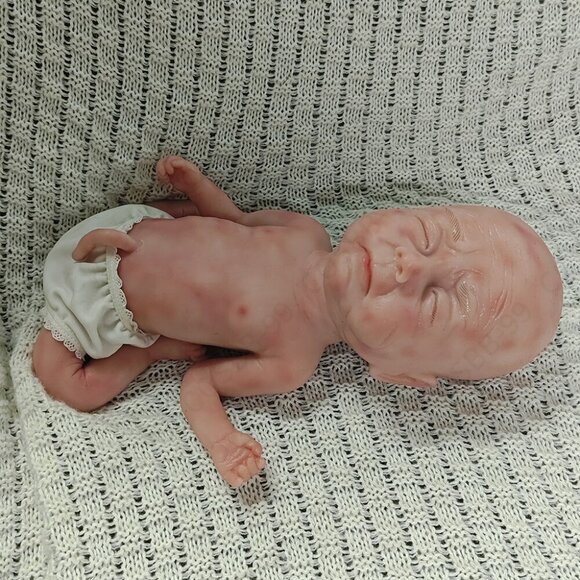 40cm Sleeping Preemie 3.63lbs Newborn Boy Platinum Silicone Reborn Baby Dolls US - Picture 6 of 12